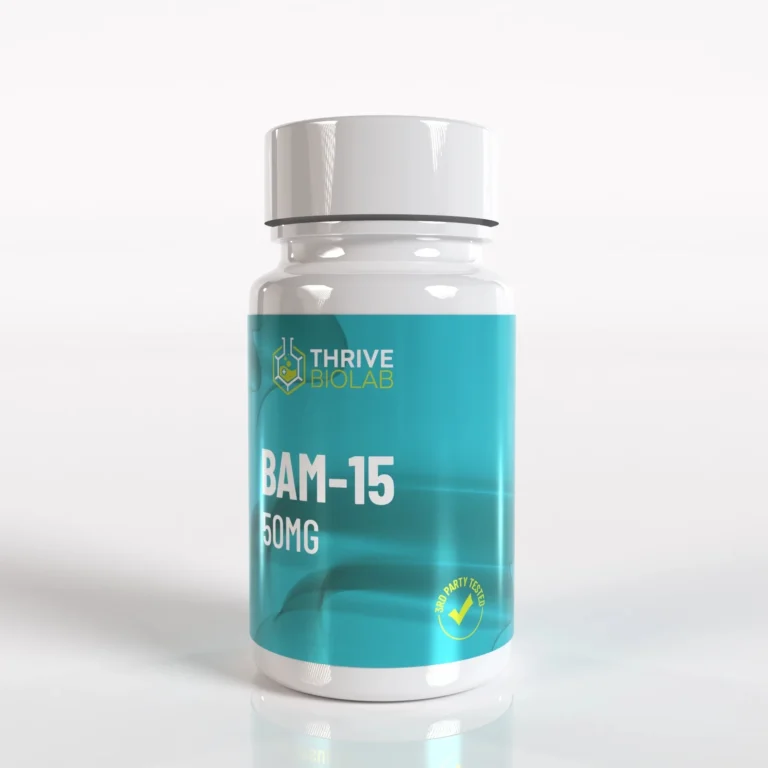BAM15 50mg research capsules bottle